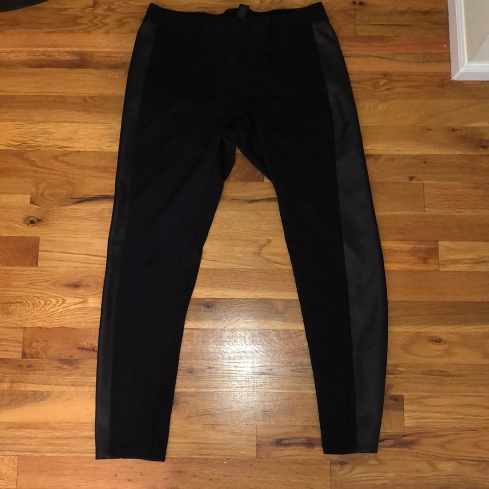 EXPRESS LEATHER PANNEL LEGGINGS